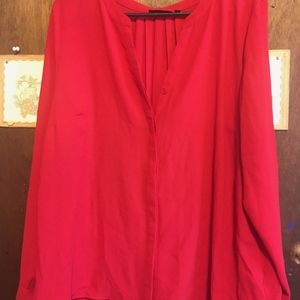 Apt 9 red button down blouse